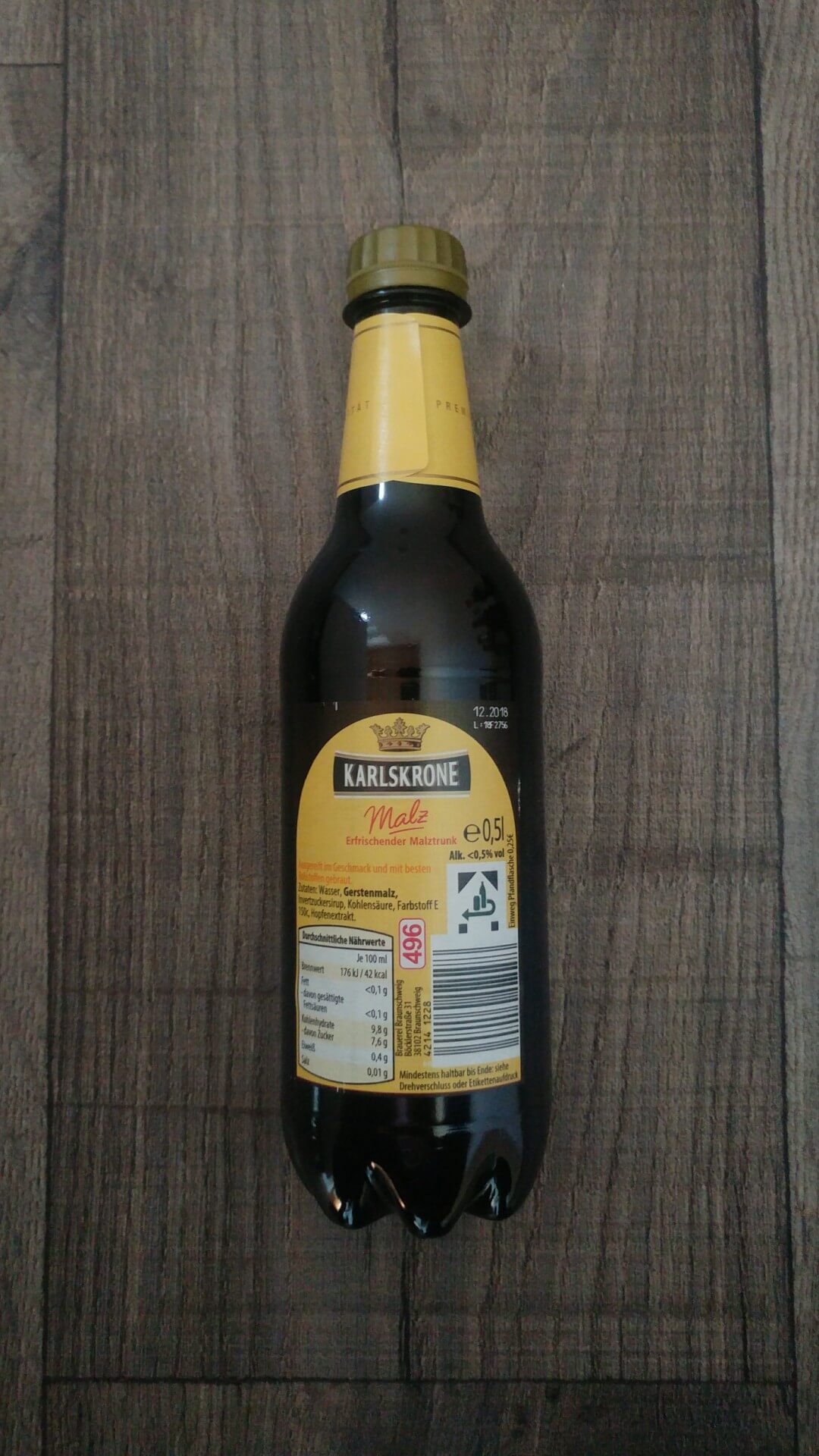 Karlskrone Malz Infos, Nährwerte, Test Malzbiertrinker.de
